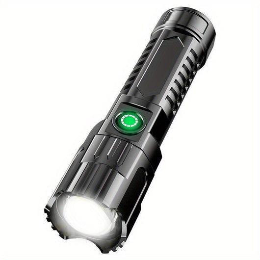 Linterna LED Recargable USB con Zoom para Camping y Exterior - Image 2