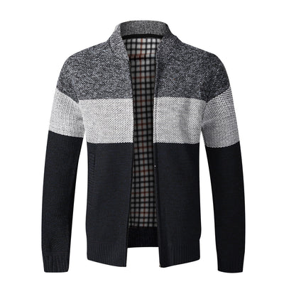 Cardigan de Cuello Alto para Hombre - Suéter Elegante de Manga Larga - Image 13