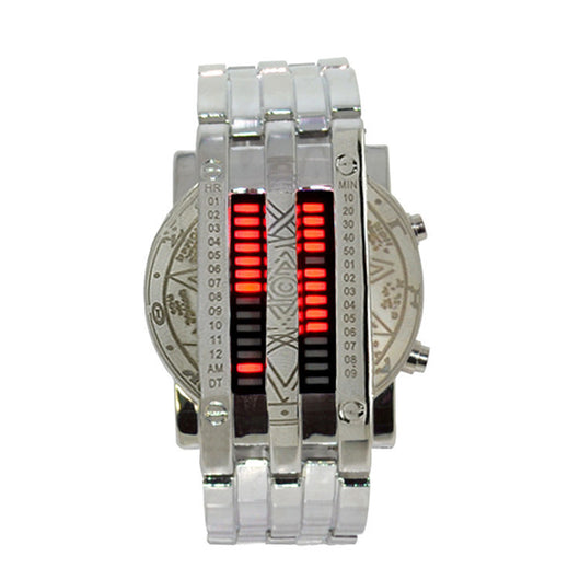 Reloj LED Binario de Acero Inoxidable Doble Fila - Image 5