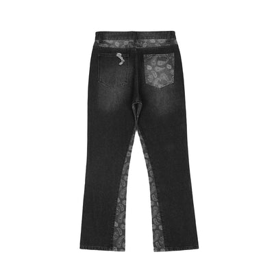 Jeans Patchwork Flor de Marañón Lavados para Hombre - Image 4