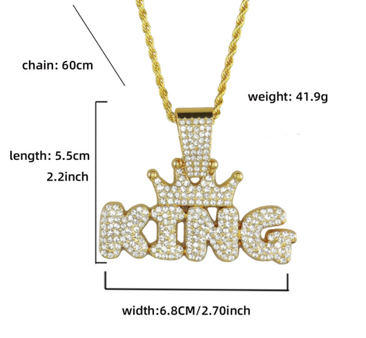 Collar de Moda para Hombre con Dije de Diamante en Aleación - Image 8