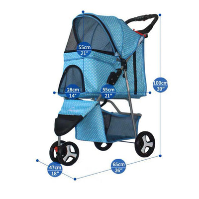 Carrito Plegable para Mascotas - Cómodo y Portátil para Perros y Gatos - Image 13