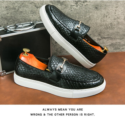 Mocasines de Cuero Británico con Hebilla Doble - Zapatos Ejecutivos Versátiles - Image 19