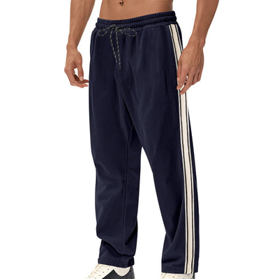 Pantalones de Chándal Holgados con Franja Lateral para Hombre - Image 4