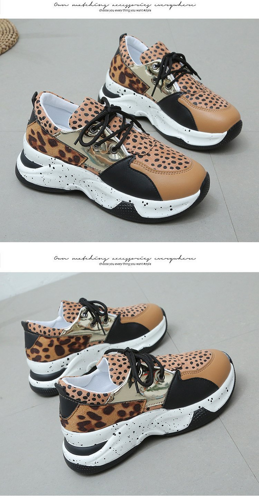 Zapatillas Deportivas Estampado Leopardo Mujer - Comodidad y Estilo - Image 32
