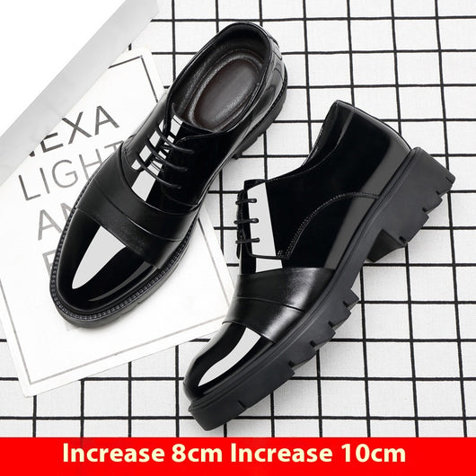 Zapatos Formales con Alzas Internas 10cm - Cuero Brillante Premium para Hombre - Image 2