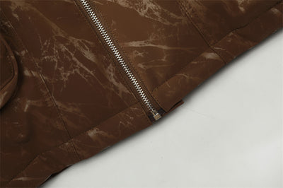Abrigo de Cuero para Hombre con Forro Acolchado Splash-Ink - Image 10