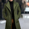 Abrigo Trench de Lana Media Longitud para Hombre