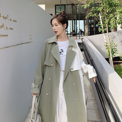 Abrigo Trench Coat Midi con Detalles Contrastantes - Image 5