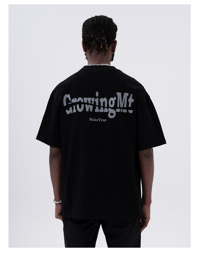 Playera Casual para Hombre con Estampado de Letras en la Espalda - Image 13