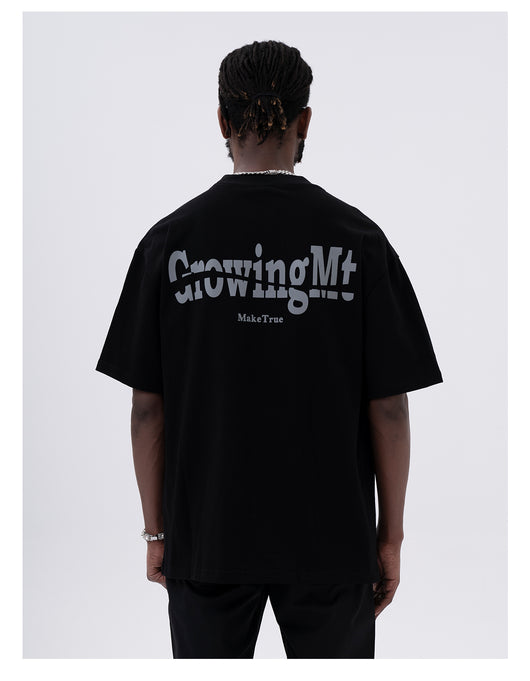 Playera Casual para Hombre con Estampado de Letras en la Espalda - Image 13