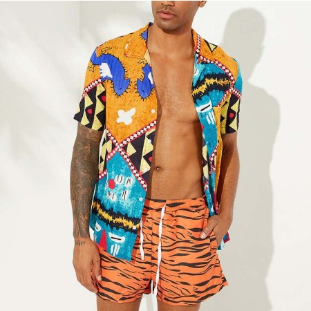 Camisa de Playa para Hombre de Manga Corta - Image 10