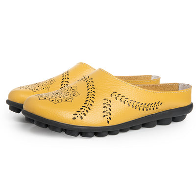 Zapatos de Cuero Casual para Mujer - Diseño Liso y Versátil - Image 4