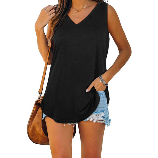Musculosa Tuxedo Escote V Elegante Ajustada - Image 24