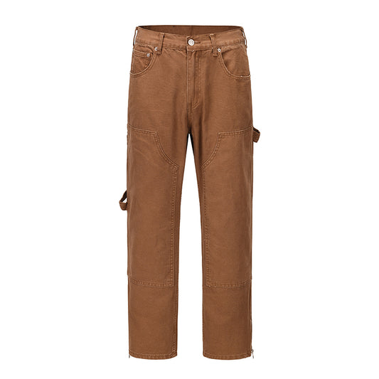 Pantalones Casuales de Madera para Hombre - Estilo Moderno y Versátil - Image 2