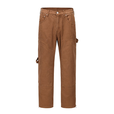 Pantalones Casuales de Madera para Hombre - Estilo Moderno y Versátil - Image 2
