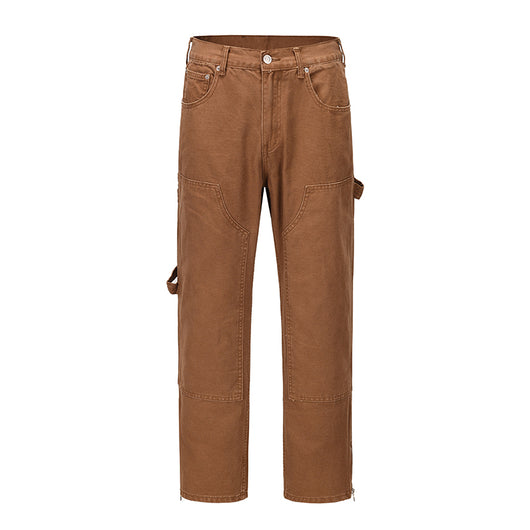 Pantalones Casuales de Madera para Hombre - Estilo Moderno y Versátil - Image 2