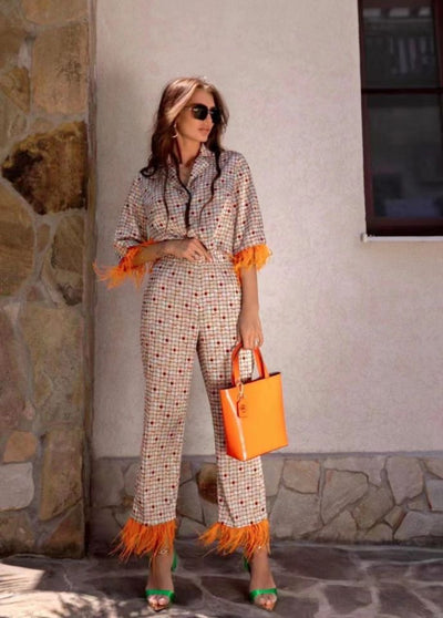 Traje Ejecutivo con Camisa Estampado Lunares - Elegancia y Temperamento - Image 3