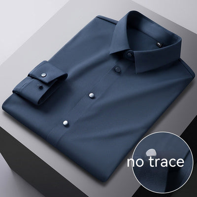 Camisa Elástica Sin Costuras con Rayas para Hombre - Image 12
