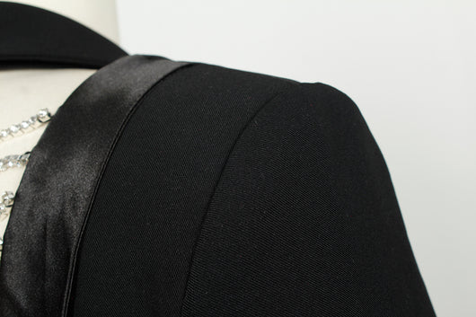 Abrigo Slim Fit con Cadena Diamante para Mujer - Image 20