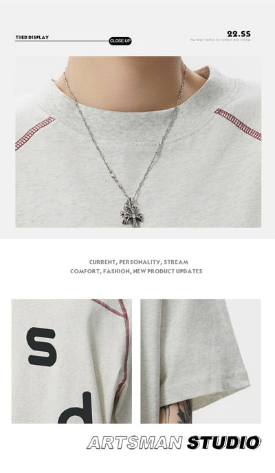 Playera de Algodón con Estampado de Letras - Image 10