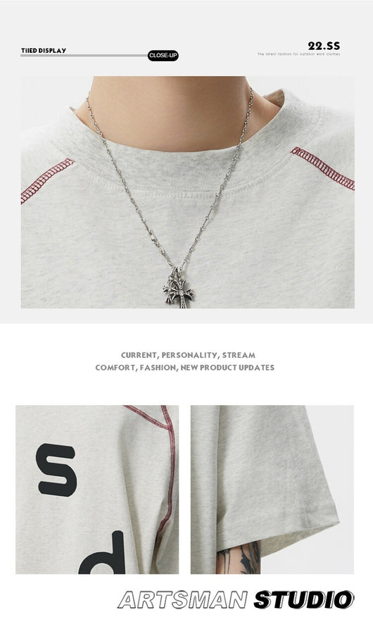 Playera de Algodón con Estampado de Letras - Image 10