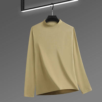 Playera Cuello Alto Terciopelo Liso para Hombre - Image 8