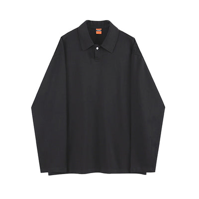 Camisa Básica Masculina de Cuello Solapa y Manga Larga - Image 6