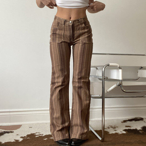 Jeans Degradado Retro Estilo Hot Girl para Mujer