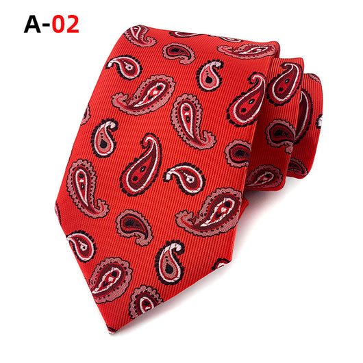 Corbata Jacquard Paisley Europeo Americana para Hombre - Image 27