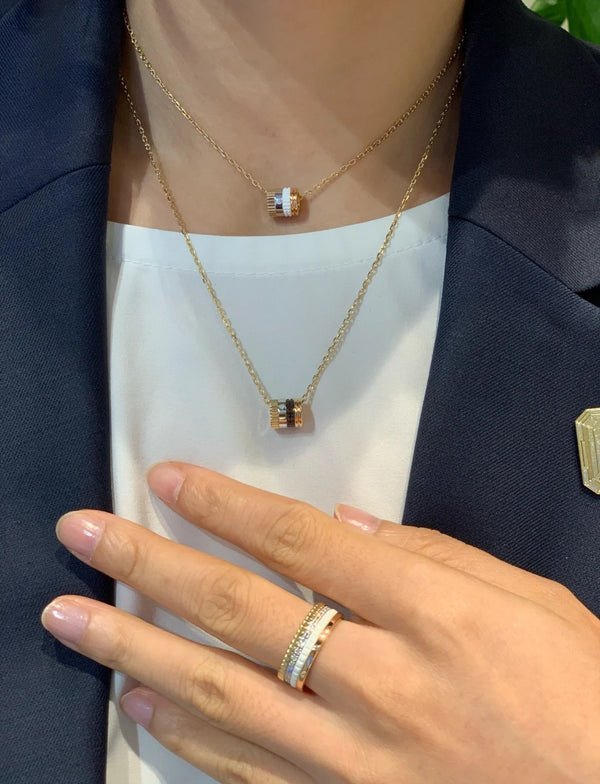 Anillo de Cerámica para Parejas con Diamantes de Última Generación