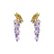 Wisteria Flower Ear Stud Necklace Special Interest Light Luxury Accessories Ear Studs