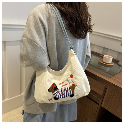Bolso Tote Retro de Gran Capacidad para Mujer - Bolsa Casual de Hombro - Image 41