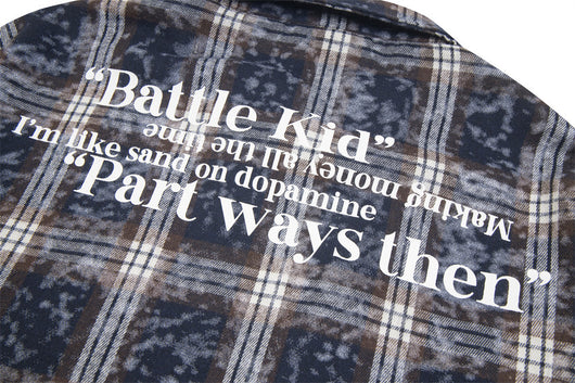 Camisa Cuadros Punk Oversized para Hombre - Image 15