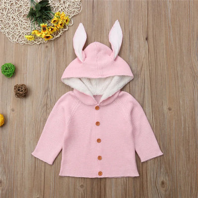 Cardigan Bebé Niña con Orejas de Conejo - Manga Larga Suave - Image 9