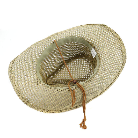 Sombrero Vaquero de Paja para Playa y Exterior - Image 2