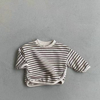Sudadera Holgada a Rayas para Niña - Comodidad Casual - Image 30