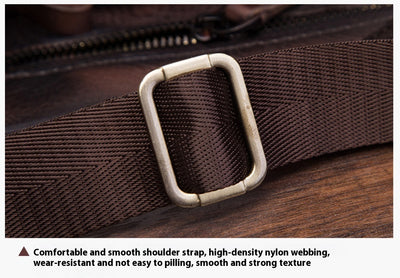 Bolsa de Cintura de Cuero Curtido al Aceite Vintage para Hombre - Estilo Outdoor - Image 21