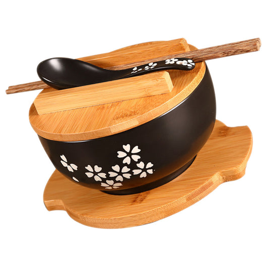 Tazón de Cerámica para Fideos y Arroz con Tapa Estilo Japonés - Image 10