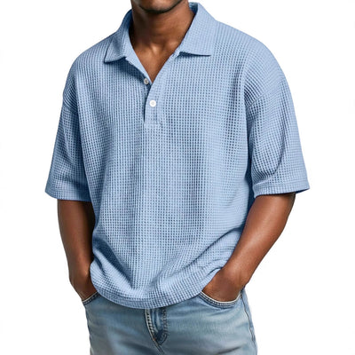 Camisa Minimalista de Punto Texturizado con Cuello Clásico - Image 9