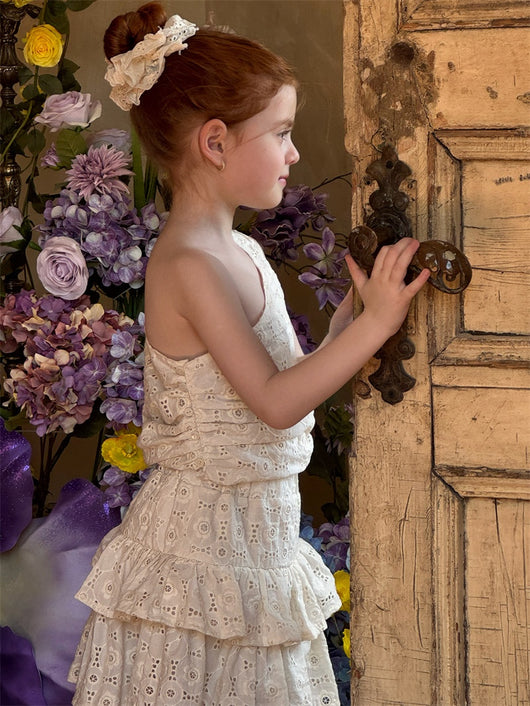 Vestido Pastel con Hombreras Oblicuas y Bordados de Verano - Image 21