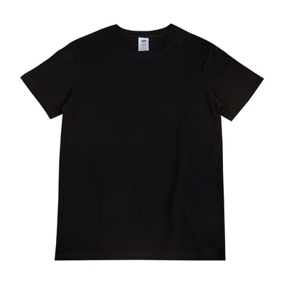 Camiseta Básica Suelta de Algodón con Cuello Redondo