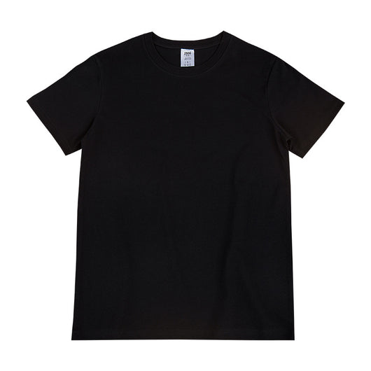 Camiseta Básica Suelta de Algodón con Cuello Redondo
