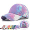 Gorra de Béisbol con Diseño Tie Dye Cruzado para Mujer