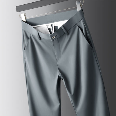 Pantalones Casuales Ejecutivos Stretch Rectos Holgados para Hombre - Image 8