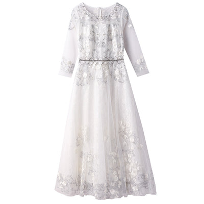 Vestido Largo Bordado con Cuentas para Mujer - Image 13