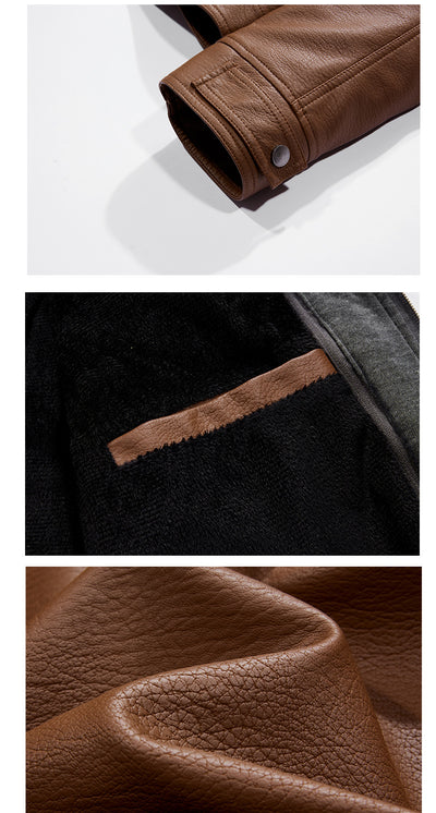 Abrigo de Cuero para Hombre Elegante y Cálido - Image 14