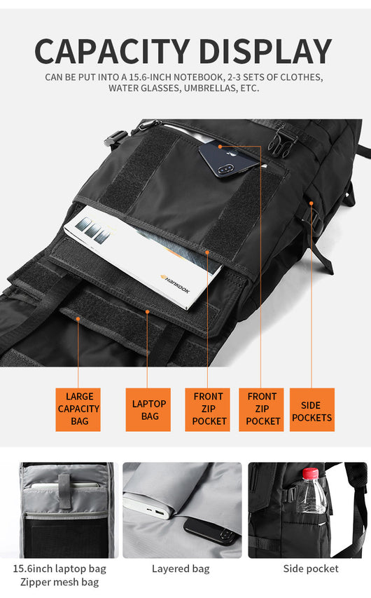 Mochila Táctica Funcional de Gran Capacidad para Hombre - Image 4
