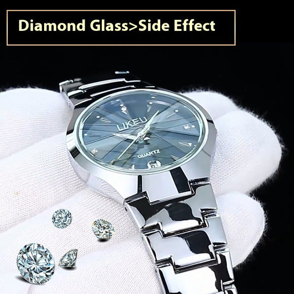 Reloj de Cuarzo Impermeable para Mujer de Temperamento Simple