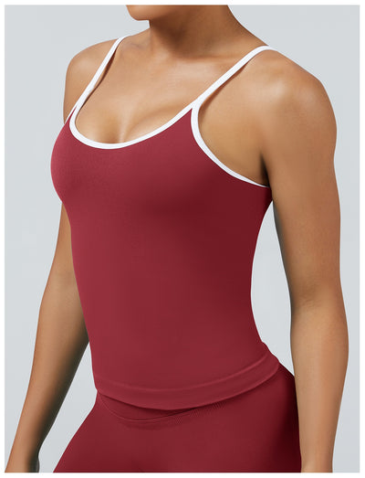 Chaleco Deportivo Mujer Espalda Descubierta Contraste de Colores - Image 27